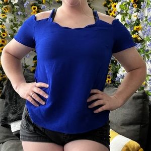 Off the shoulder with straps top